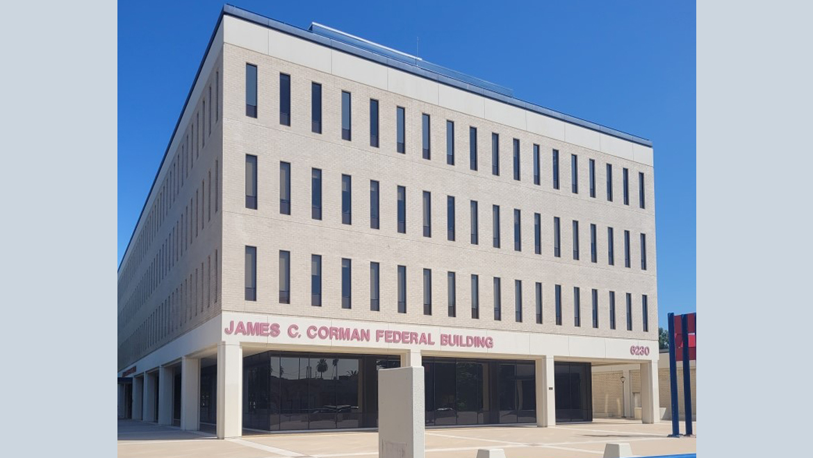 James C Corman Exterior Building Entrance