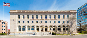 Southern exposure of Wayne N. Aspinall Federal Building and U.S. Courthouse